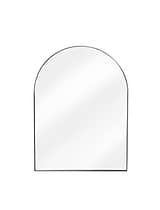 Charlcombe Arched Mirror 80x60cm Black