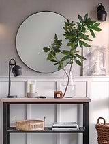 Cherington Mirror - 100cm hanging above a desk