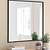 Avening Square Wall Mirror 90x90cm Black
