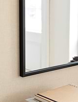 Avening Square Wall Mirror 90x90cm Black