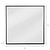 Avening Square Wall Mirror 90x90cm Black