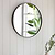 Cherington Wall Mirror - 45cm on a wooden wall