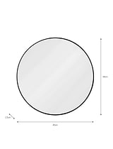 Dimensions of Cherington Wall Mirror - 45cm