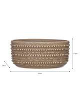 Castello Bowl 20cm Stone