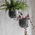 Farringdon Hanging Plant Pot 20cm Antique Pewter