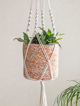 Illmington Plant Pot , 15cm in Pumpkin Mix - Jute