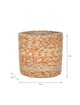 Illmington Plant Pot , 15cm in Pumpkin Mix - Jute