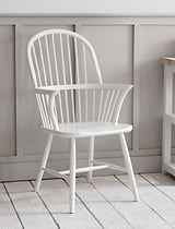 Spindle Armchair Lily White