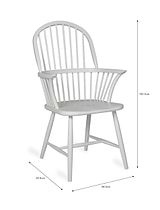 Spindle Armchair Lily White