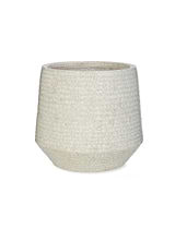 Ravello Ridged Pot 22cm White