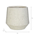Ravello Ridged Pot 22cm White