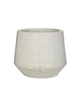 Ravello Ridged Pot 25cm White