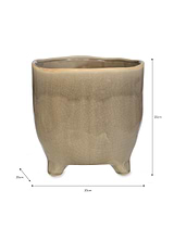 Positano Pot 20cm Stone