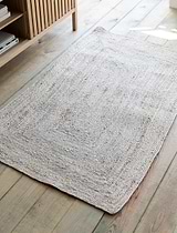 Classic Rectangular Jute Rug 90x150cm