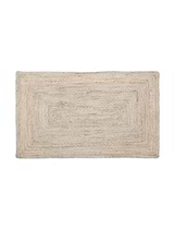 Classic Rectangular Jute Rug 90x150cm