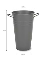 Classic Florist Bucket 30.5cm Charcoal