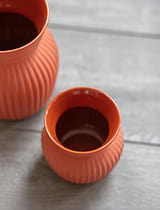 Linear Vase, Small in Pumpkin - Ceramic