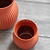 Linear Vase, Small in Pumpkin - Ceramic