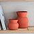Linear Vase, Small in Pumpkin - Ceramic