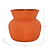 Linear Vase, Small in Pumpkin - Ceramic