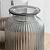 Ribbed Vase Small Smoke
