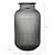 Ribbed Vase Small Smoke