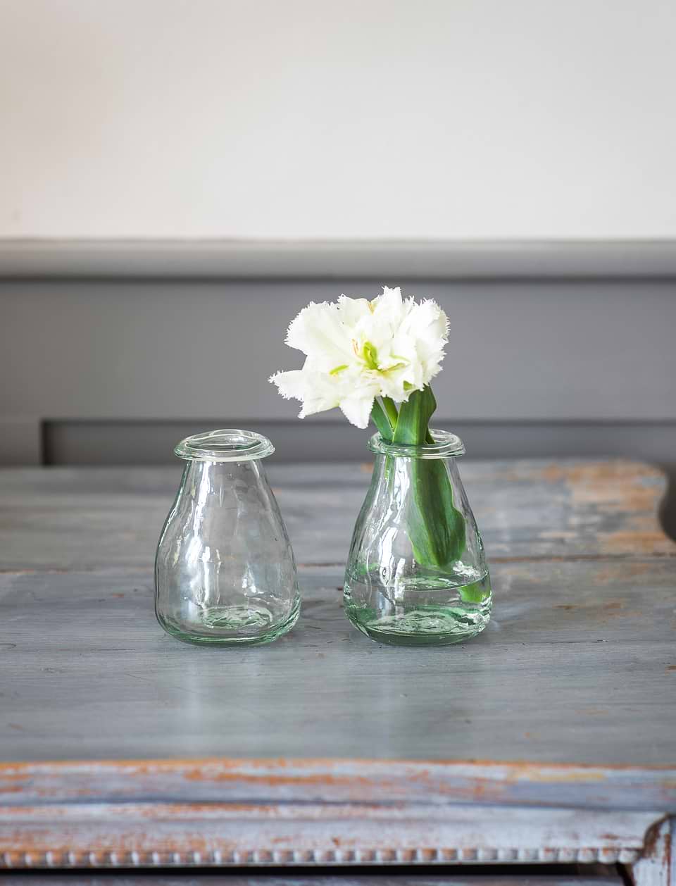 Vernham Recycled Glass Bud Vases Set of 2