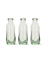 Vernham Recycled Glass Bottle Vases Set of 3