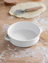 Enamel Pie Dish White