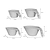 Rialto Measuring Cups White