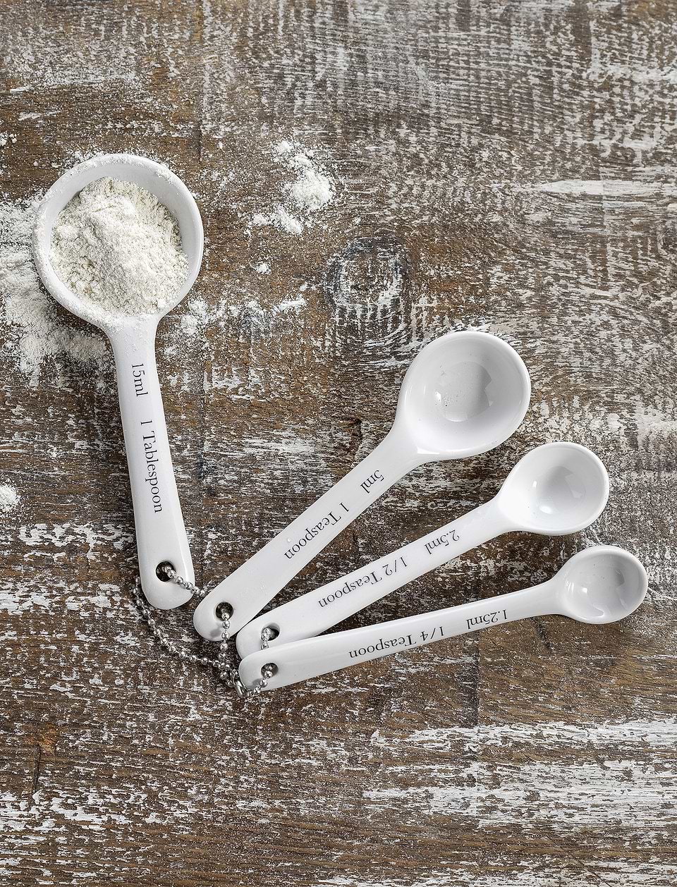 Rialto Measuring Spoons White