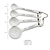 Rialto Measuring Spoons White