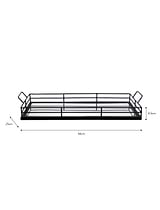 Curzon Rectangular Mirror Tray in Black - Steel