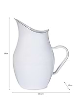 Enamel Water Pitcher White