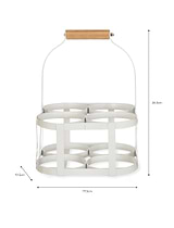 Portland Bottle Holder x 4 - Steel