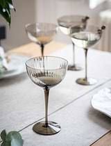 Berkeley Cocktail Glasses - Set of 4 - Smoke - Glass