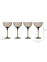 Berkeley Cocktail Glasses - Set of 4 - Smoke - Glass