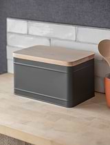 Borough Bread Bin Charcoal