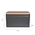 Borough Bread Bin Charcoal
