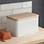 Borough Bread Bin Lily White