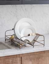 Brompton Dish Rack Antique Brass