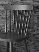Spindle Bar Stool Carbon