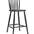 Spindle Bar Stool Carbon
