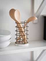 Brompton Utensil Holder Antique Brass