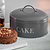 Original Round Cake Tin Charcoal