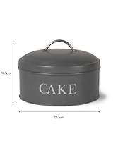 Original Round Cake Tin Charcoal