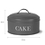 Original Round Cake Tin Charcoal