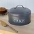 Original Round Cake Tin Charcoal
