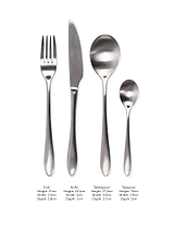 Birley Cutlery Set 16 Piece Brushed Silver