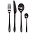 Birley Cutlery Set 16 Piece Black